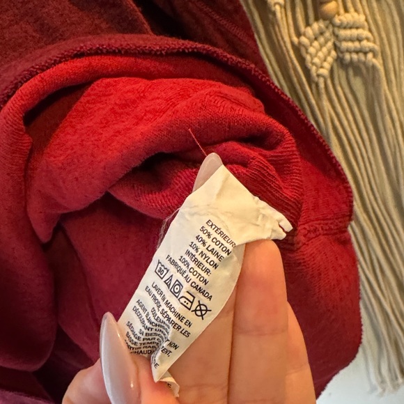 EUC L.L. Bean Men's Burgundy Henley Shirt M - Picture 4 of 5